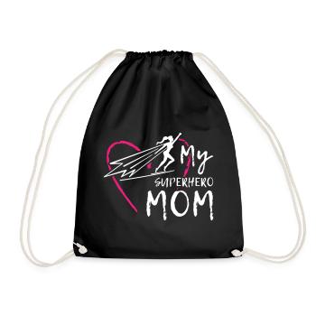 Ma maman super-héroïne - Sac de sport léger - noir - Devant