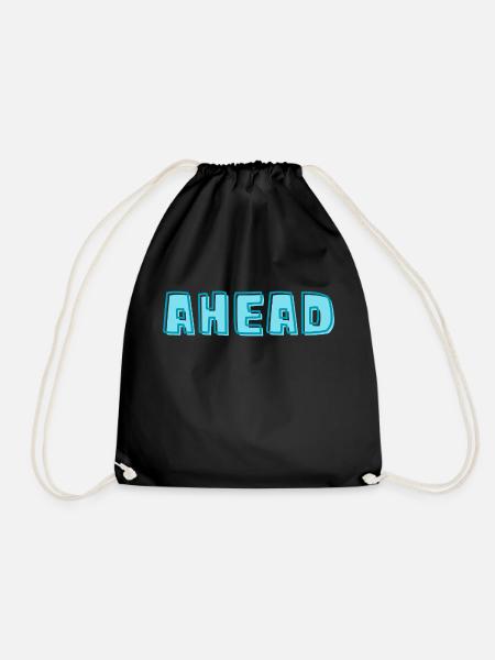 Ahead - Drawstring Bag - black