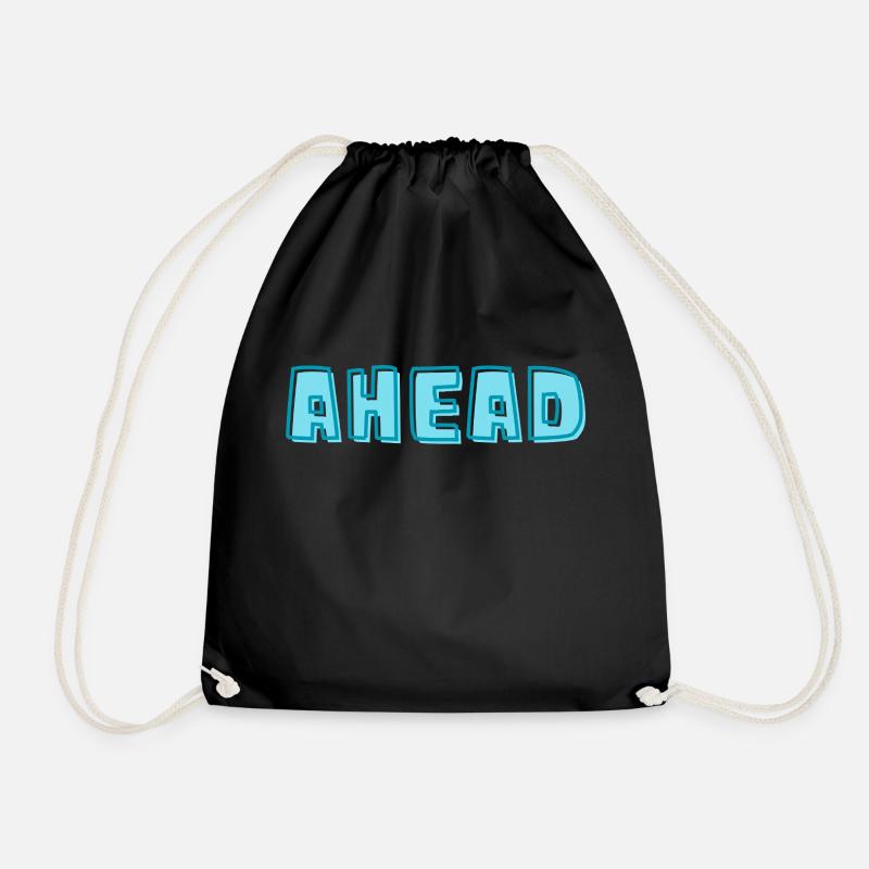 Ahead - Drawstring Bag - black