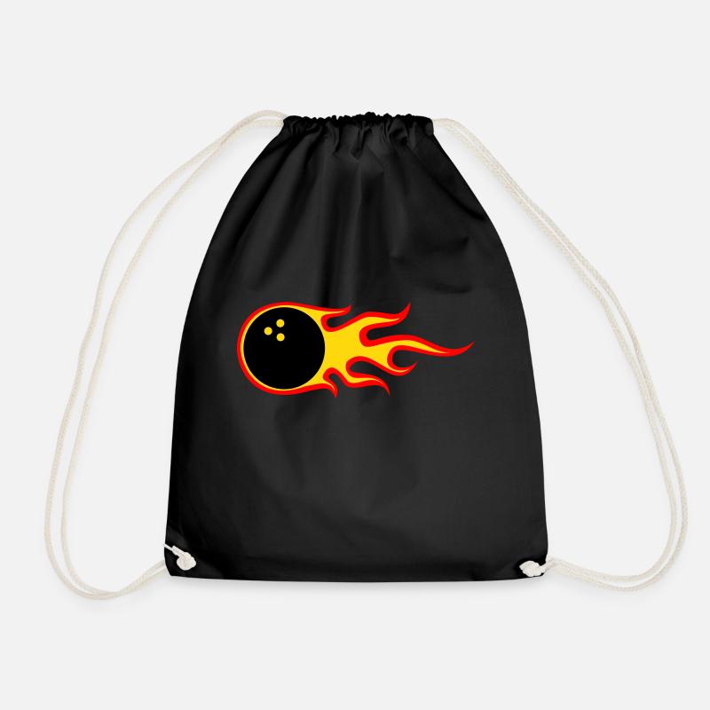 Ball on Fire - Turnbeutel - Schwarz