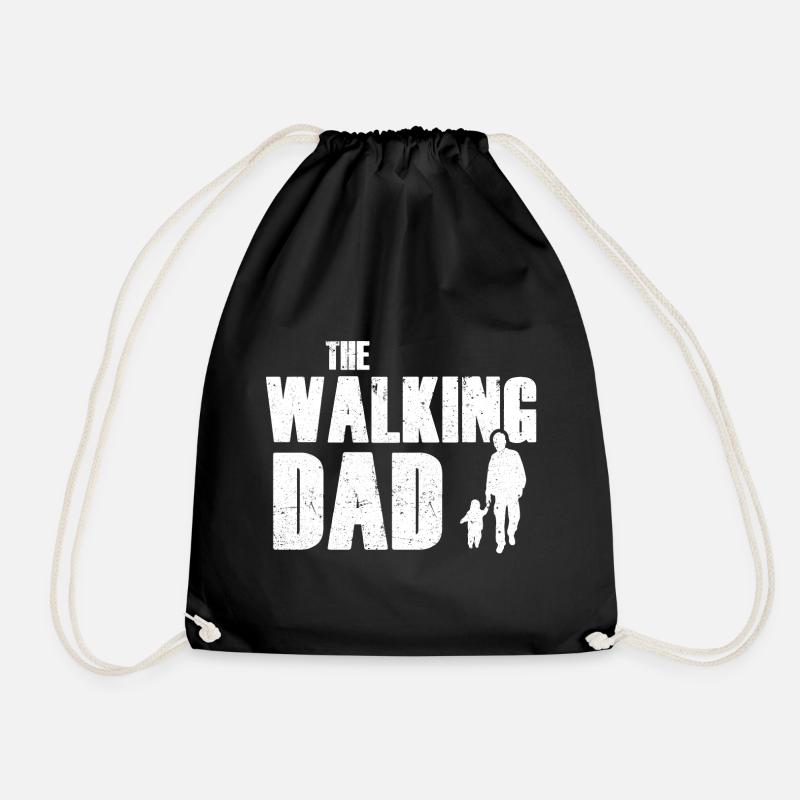 The Walking Dad - Parodie Shirt (Hell) - Turnbeutel - Schwarz