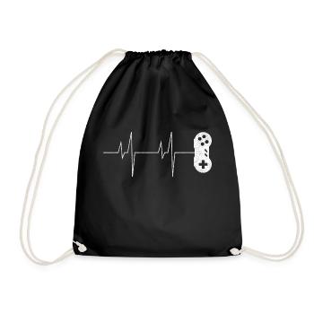Cadeau de manette de jeu de contrôleur de rythme cardiaque Gamer - Sac de sport léger - noir - Devant