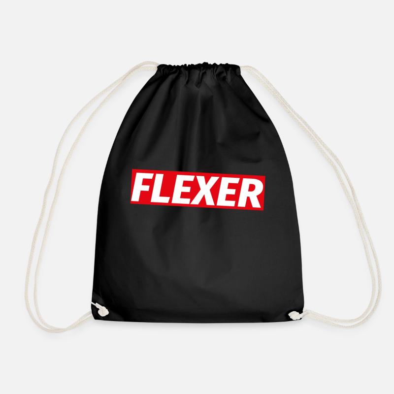 flexer - Turnbeutel - Schwarz