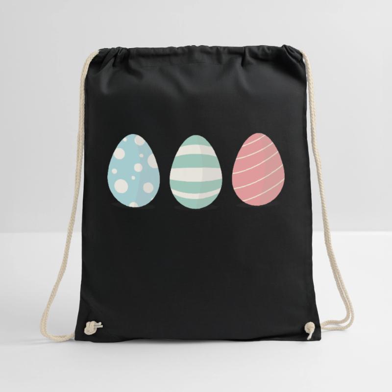 Three Easter eggs Drawstring Bag