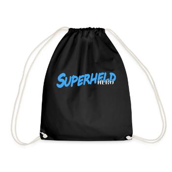 Superheld - Turnbeutel - Schwarz - Vorne