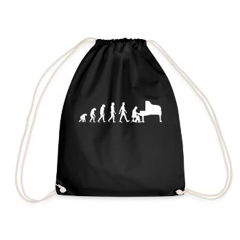 Pianist Evolution Klavier - Turnbeutel - Schwarz - Vorne