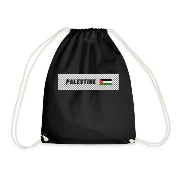 Palestine - Drawstring Bag - black - Front