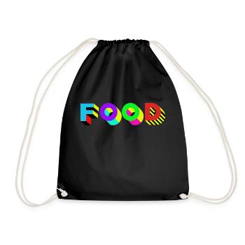 Nourriture savoureuse - Sac de sport léger - noir - Devant