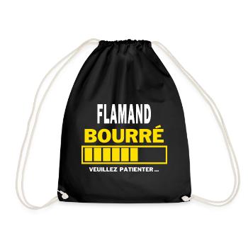 FLAMAND bourré HUMOUR - Sac de sport léger - noir - Devant