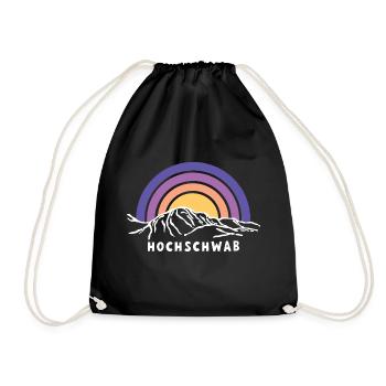Hochschwab 2277 m Styria Austria Austria - Drawstring Bag - black - Front