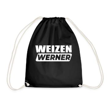 Weizen Werner - Turnbeutel - Schwarz - Vorne