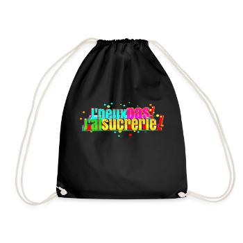 J'peux pas jai sucrerie - Sac de sport léger - noir - Devant