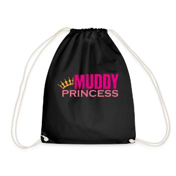 Muddy run shirt mud obstacle race ocr Team princes - Turnbeutel - Schwarz - Vorne