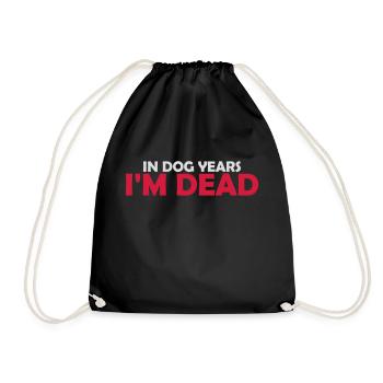 in dog years Dead - Turnbeutel - Schwarz - Vorne