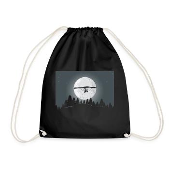 Hanggleiter Drachenflieger Deltasegler - Turnbeutel - Schwarz - Vorne