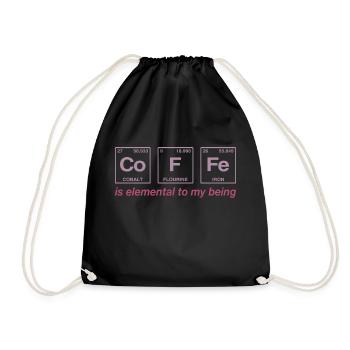 COFFEE - with elements of the persiode system - Drawstring Bag - black - Front