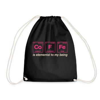 COFFEE - with elements of the persiode system - Drawstring Bag - black - Front