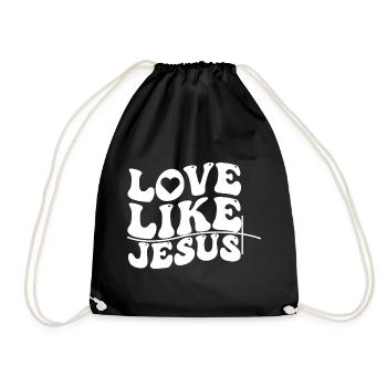 Aimer comme Jésus - Sac de sport léger - noir - Devant