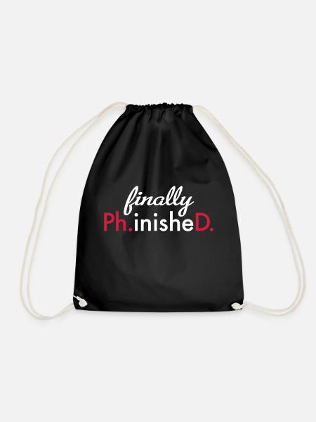 PhD - Turnbeutel - Schwarz