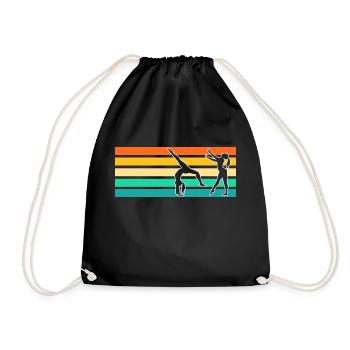 Gymnastics Gymnastics Gymnasts - Drawstring Bag - black - Front
