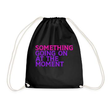 Quelque chose se passe en ce moment - Sac de sport léger - noir - Devant
