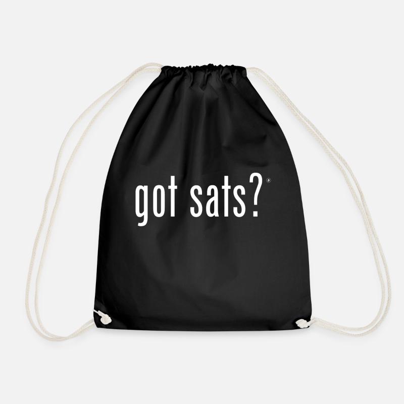got sats? - Turnbeutel - Schwarz