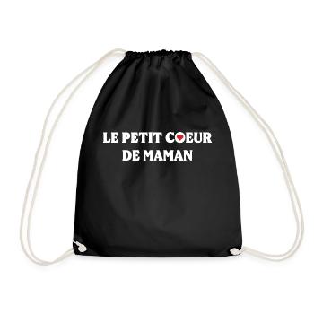 Le Petit Cœur De Maman - Sac de sport léger - noir - Devant