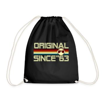 Since 63 - Drawstring Bag - black - Front