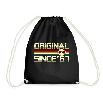 Since 67 - Drawstring Bag - black - Front