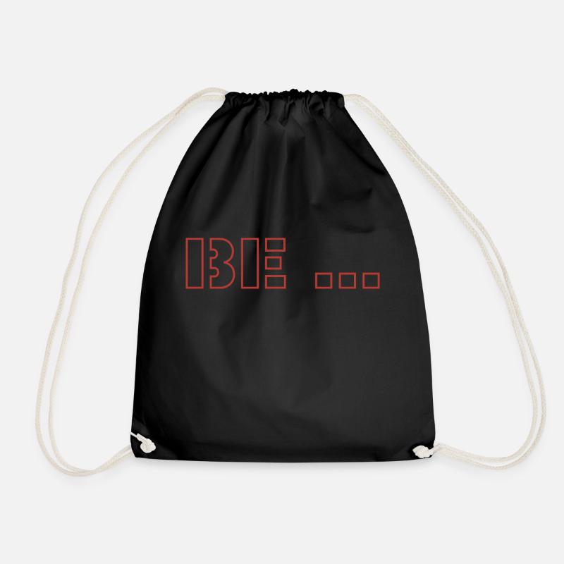 Mal... - Drawstring Bag - black