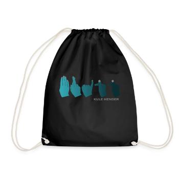 Alphabet à la main Britt dégradé essence - Sac de sport léger - noir - Devant