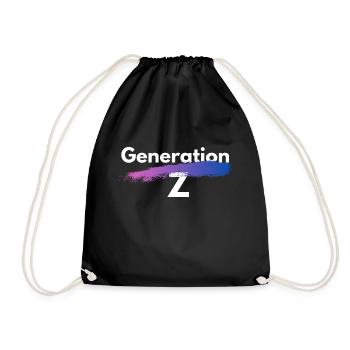 Generation Z - Turnbeutel - Schwarz - Vorne