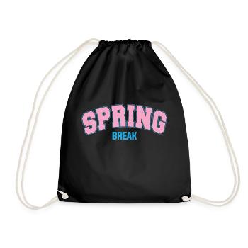 Spring Break T-shirt Fun - Sac de sport léger - noir - Devant