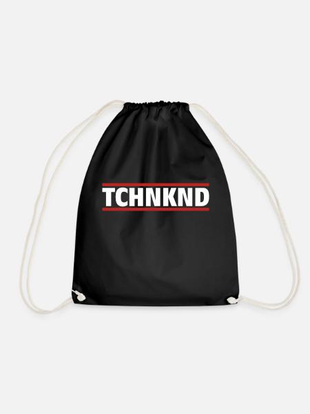 tchnknd - Technokind - Turnbeutel - Schwarz