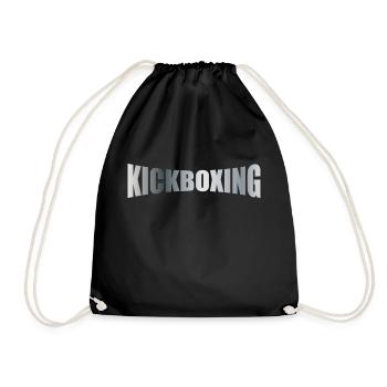KICKBOXING - Turnbeutel - Schwarz - Vorne