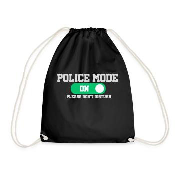 Mode police activé ne pas déranger - Sac de sport léger - noir - Devant