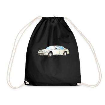 green rover - Drawstring Bag - black - Front