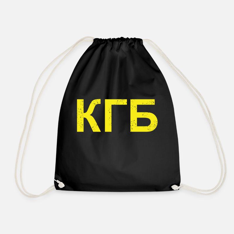 KGB - Drawstring Bag - black