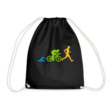 Sport Triathlon Competition - Drawstring Bag - black - Front