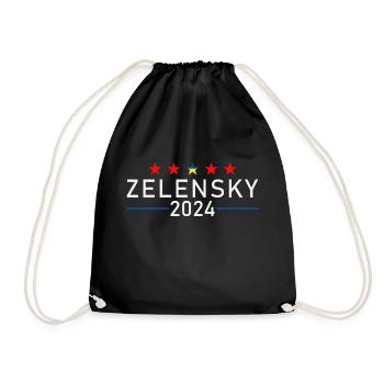 ZELENSKY 2024 - Drawstring Bag - black - Front