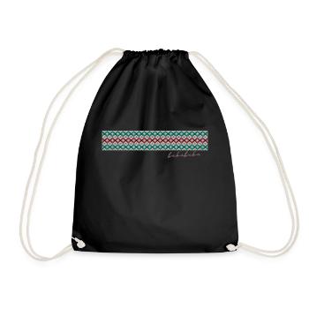 vêtement design ethnique africain - BAKUBAKU - Sac de sport léger - noir - Devant