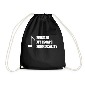 Music Teacher Saying Making Music Music Musicians - Drawstring Bag - black - Front