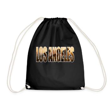 los angeles - Turnbeutel - Schwarz - Vorne