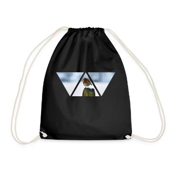 Triangle d’oiseau Nature Neige Cadeau d’hiver - Sac de sport léger - noir - Devant