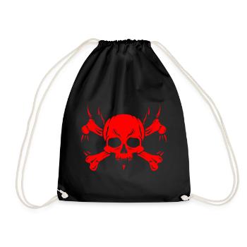 Crâne - Sac de sport léger - noir - Devant