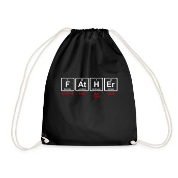 TABLEAU PÉRIODIQUE DU PÈRE - Sac de sport léger - noir - Devant