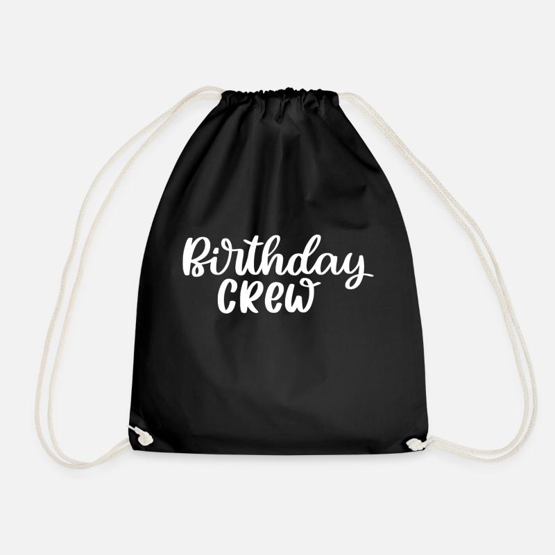 Birthday Crew - Turnbeutel - Schwarz