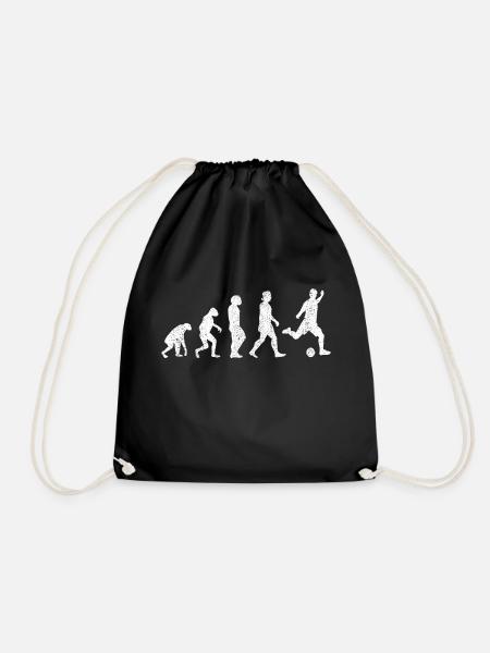 Fußballdesign Fußballmannschaft Fußballspieler - Turnbeutel - Schwarz