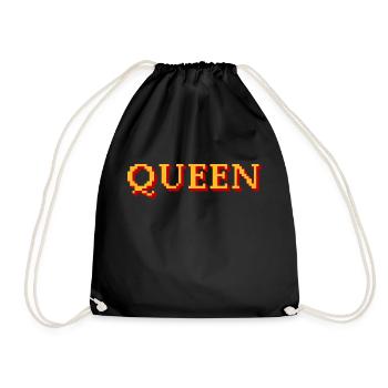 Queen - Drawstring Bag - black - Front
