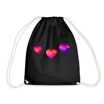 Saint-Valentin Engagement amoureux Fête des mères Mariage - Sac de sport léger - noir - Devant